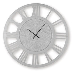 Add some serious sparkle and sophistication to your space. This glamorous wall clock combines cut glass and beaded crystal for a stunning display of light and texture. Classic Roman numerals add a touch of timeless elegance.<br/><br/><b>Product Features</
