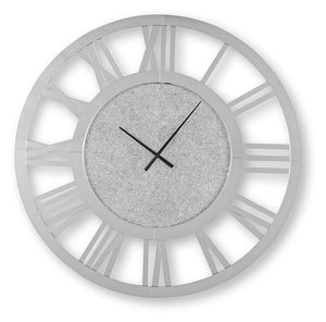 Add some serious sparkle and sophistication to your space. This glamorous wall clock combines cut glass and beaded crystal for a stunning display of light and texture. Classic Roman numerals add a touch of timeless elegance.<br/><br/><b>Product Features</