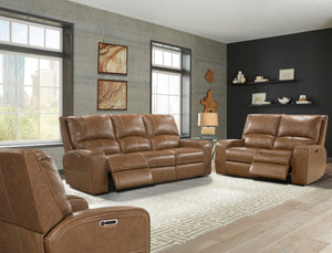 Swift - Bourbon Power Reclining Sofa Loveseat and Recliner