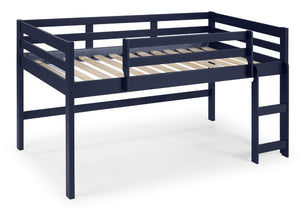  clean lines allows your children to unleash their creativity. Sturdy wooden frame with slat system keeps the mattress in place to provide a safe sleeping environment for kids. Spacious space underneath is extremely versat