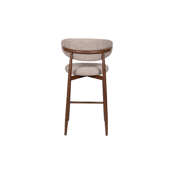 Royce - Counter Chair With Metal Frame (Set of 2) - Toast / Walnut