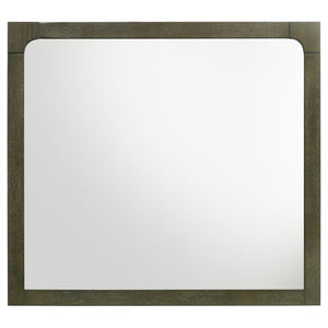  while the sturdy construction ensures durability. This mirror adds a touch of sophistication t