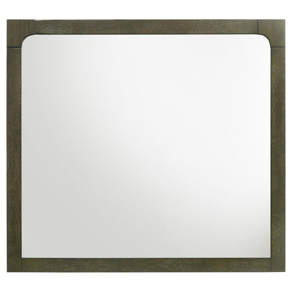  while the sturdy construction ensures durability. This mirror adds a touch of sophistication t