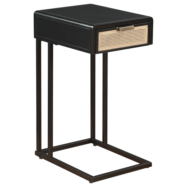 This C-shape side table effortlessly combines style and functionality, making it the perfect accent for your living space. Constructed with a sturdy heavy gauge metal frame, it offers lasting durability while maintaining a sleek, modern profile. The singl