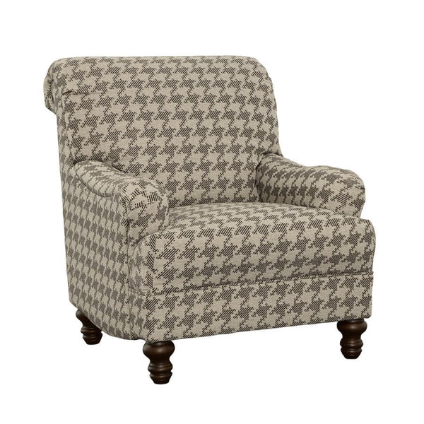 Create a beautifully styled living room that exudes classic character. This modern farmhouse accent chair makes any living space feel a bit more inviting. A rolled back and tailored English arms add a dash of character to its classic silhouette. A plush, 