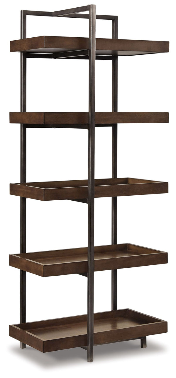 engineered wood and metal. Pairs with other items in the series to make an entertainment center.<br><br><b>Additional Dimensions</b><br><ul><li>Opening (4): 0-"</li><li>Assembled entertainment cen