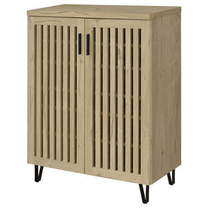 Brixton - 2-Door Entryway Shoe Storage Cabinets White Oak