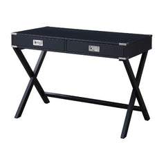 Applied to nearly any office, the Amenia Desk will brighten up your workplace with shiny simplicity and handsome finish. The crossing X base gives this table sturdy support while showcases the openness of the design. The desk has a spacious rectangular to