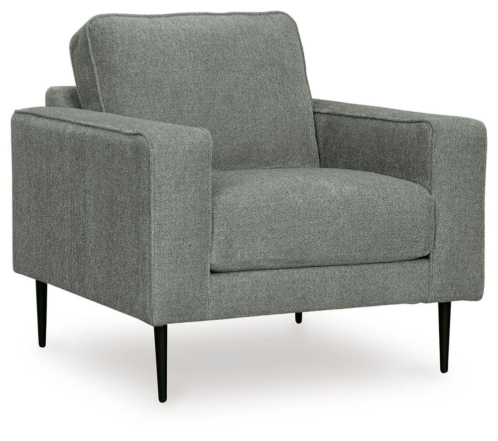 Simple comfort meets modern function in this set. An apt addition to apartments and other small spaces, the slim-profiled piece welcomes you with its cozy character. A subtle chevron pattern on the cushions refresh the classic neutral hue, elevating the l