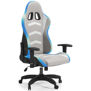 Tech this out: a swivel office chair thatâ€™s as cool as it is comfortable. The ultimate choice among gamers, this swivel office chair is hard to beat. Quality crafted with a sturdy steel frame, this swivel office chair with comfy contoured seat and cutti