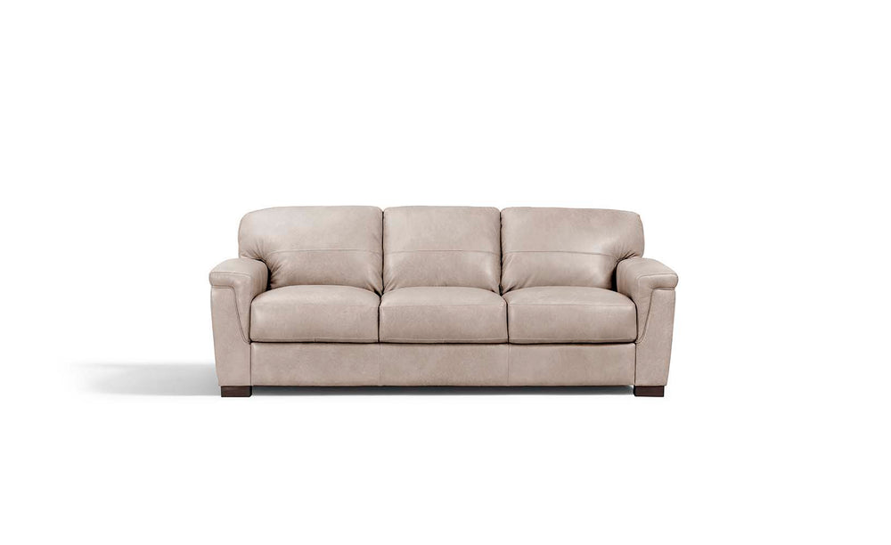 The Gabe Collection combines comfort and mid-century flair with an airy look and feel. Featuring a mid-century modern design, the Gabe sofa displays sleek tapered legs, clean lines, and neutral tones for a polished yet casual feel. The tufted back cushion
