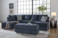 Albar Place - 2-Piece Sectional With Raf Sofa Chaise - Cobalt