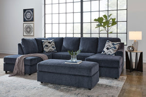 Albar Place - 2-Piece Sectional With Raf Sofa Chaise - Cobalt