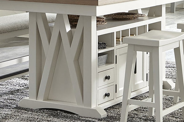 Americana Modern Dining Island Counter Height Base