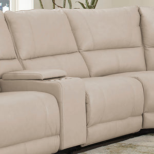 Whitman - Verona Linen - Powered By Freemotion Power Cordless Armless Recliner