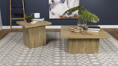 Devar - 2 Piece Square Coffee And End Table Set - Mango