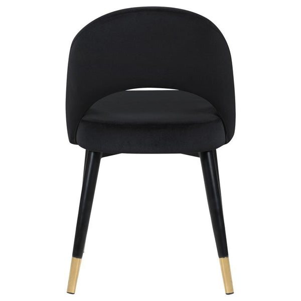 Lindsey - Upholstered Dining Side Chair (Set of 2) - Black
