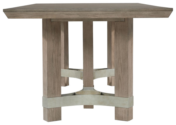 Chrestner - Brown / Beige - 8 Pc. - Rectangular Dining Room Table