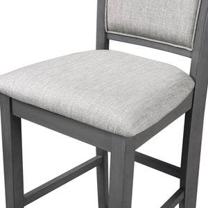 Amy - Counter Chair (Set of 2) - Gray