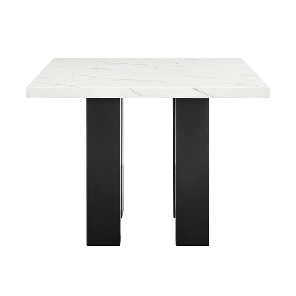  contemporary design. The eye-catching marble-like tabletop adds a touch of luxury