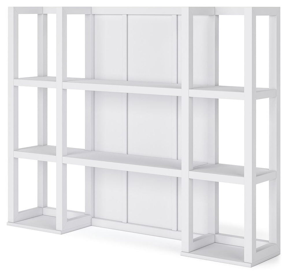 Casual style with substance. The classic white finish of this dining hutch adds a relaxed vibe to a delicious design that exudes a modern farmhouse aesthetic. There-'s more than enough room to display dishes, framed photos and plants on the open storage s