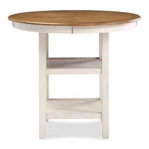 Cori - 5 Piece Counter Dining Set - Bisque / Brown