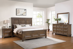 The Mariana 4-Piece Wood Bedroom Set in Vintage Mocha is a stunning blend of timeless craftsmanship, functional design, and rustic elegance. Including a panel bed, dresser, mirror, and nightstand, the set is expertly crafted from solid Acacia, manufacture