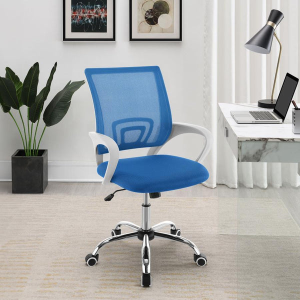  the chair offers comfortable seating for all-day productivity. Suited to home and professional spaces