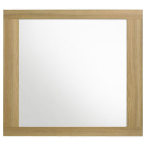  this mirror features a sleek frame crafted from durable
