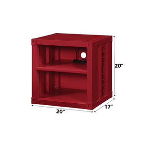  Storage: 2 Open Compartments (1 Metal Fixed Shelf) Features: Metal Frame