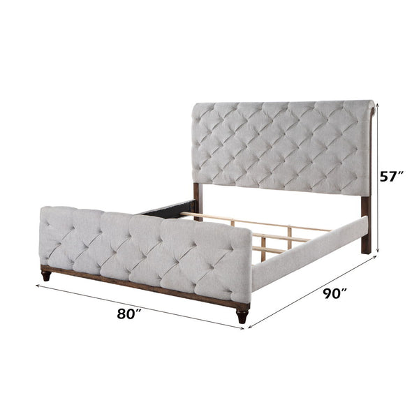 Andria - Eastern King Bed - Reclaimed Oak Finish
