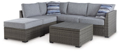 Effortlessly revamp your outdoor space into a sweet retreat with this seating set. High style crafted for low-maintenance living, the decidedly clean and contemporary ensemble entices in an easy-breezy gray for an upscale aesthetic thatâ€™s downright dura