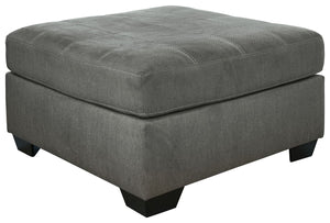 The perfect accent piece for your homey oasis. Posh and practical, this ottoman invites you to kick back and relax. Its ample cushioning and oversized scale make it the ultimate cozy spot to rest your feet at the end of a nonstop day.<br><br><b>Additional
