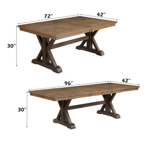 Pascaline - Dining Table - Gray Fabric