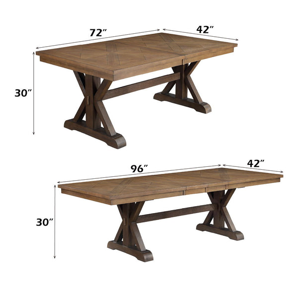 Pascaline - Dining Table - Gray Fabric