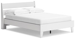 Bringing big style to small living areas, this full panel platform bed is a smart, space-saving choice for those with an eye for contemporary design. Its clean-lined profile and understated refinements create a simple silhouette that works in so many sett