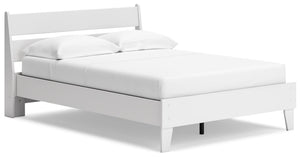 Bringing big style to small living areas, this full panel platform bed is a smart, space-saving choice for those with an eye for contemporary design. Its clean-lined profile and understated refinements create a simple silhouette that works in so many sett