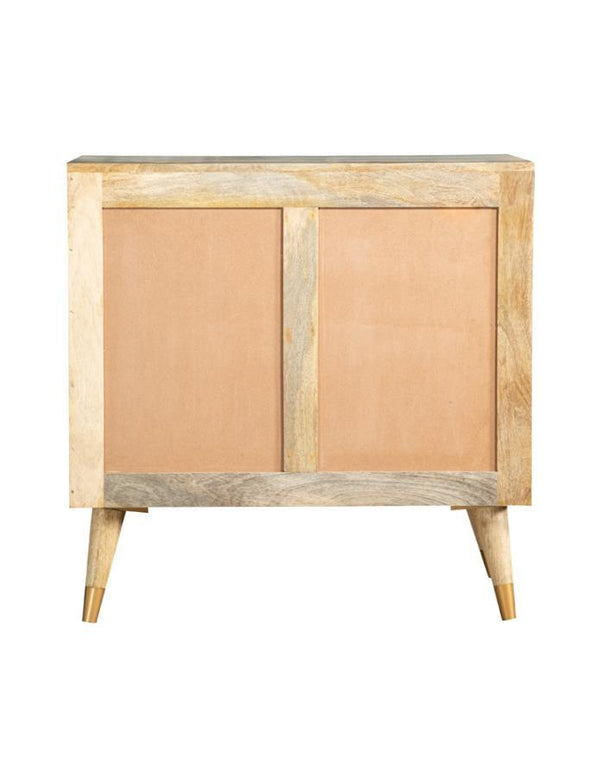 Alyssum - 2-Door Mango Wood Accent Cabinet - Natural