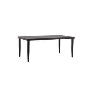 Create the perfect setting for outdoor dining with the MOANA Patio Dining Table, designed to bring durability and style to your patio. Constructed with a strong aluminum frame and a baked-on powder coat finish, this table is built to withstand the element