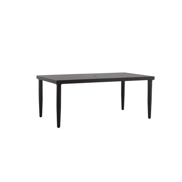 Create the perfect setting for outdoor dining with the MOANA Patio Dining Table, designed to bring durability and style to your patio. Constructed with a strong aluminum frame and a baked-on powder coat finish, this table is built to withstand the element
