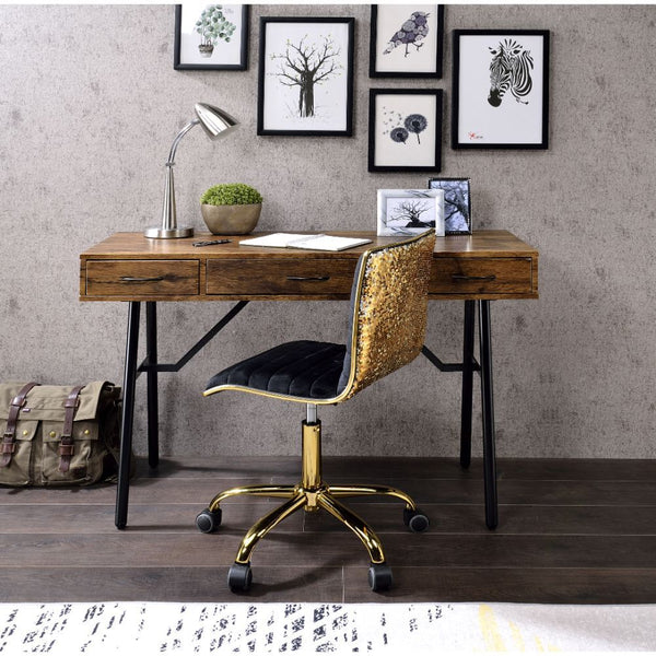  this Jalia desk will create a sophisticated look that adds an on-trend touch to any aesthetic. Expertly crafted with selected veneers