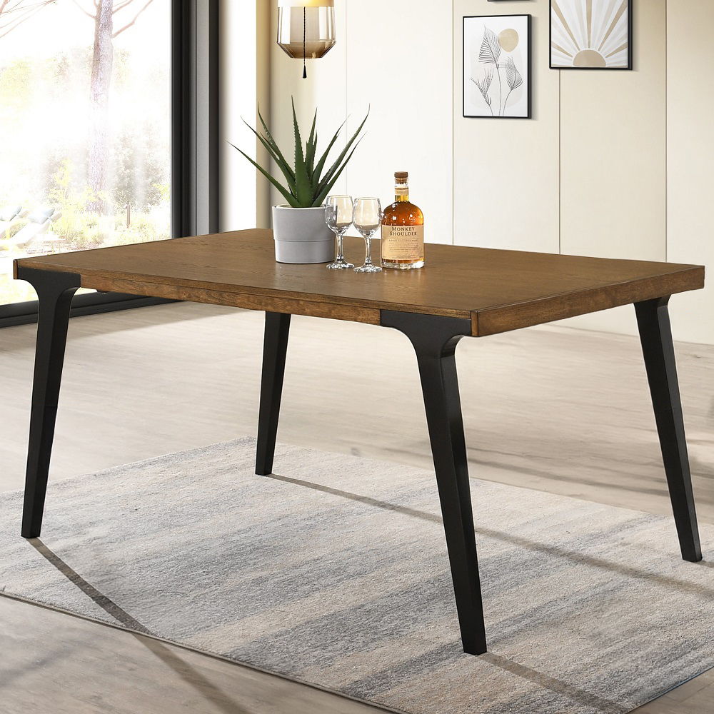 Table Top Thickness: 18mm Black Tapered Legs