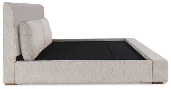 Cabalynn - Light Brown - California King Upholstered Bed