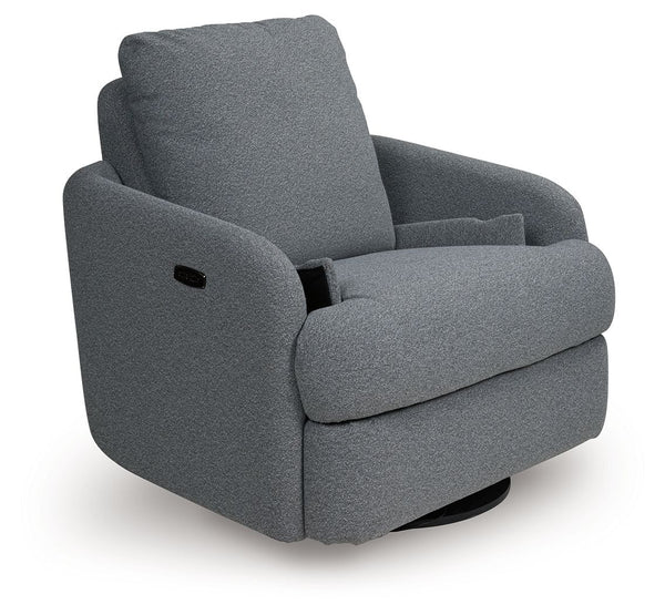 Alainmont Next-Gen Nuvella - Salt and Pepper - Swivel Power Recliner