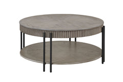Elevate your living space with this contemporary cocktail table set, designed to blend seamlessly with modern and minimalist interiors. Each piece in the set features a sophisticated round tabletop with a subtle, textured finish that exudes understated el