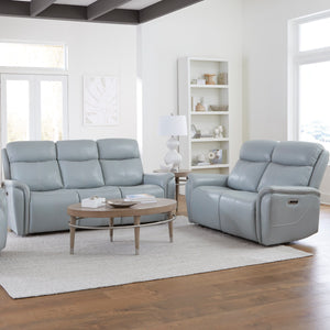 The Cascade Power Sofa Group includes the Power Recliner, Power Loveseat, and Power Sofa. Each piece in this collection features supportive power headrests, glove soft leather with custom match, and smooth power recline that allows you to relax with ease.