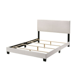 The Lien bed collection reflects contemporary design with sleek straight lines in this fully padded bed. Crafted with selected faux leather materials in different finish to choose from white, black and espresso. This stylish bed is the perfect match for a