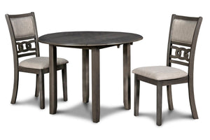  fitting into compact spaces with ease. The dining table and chair legs are crafted of s