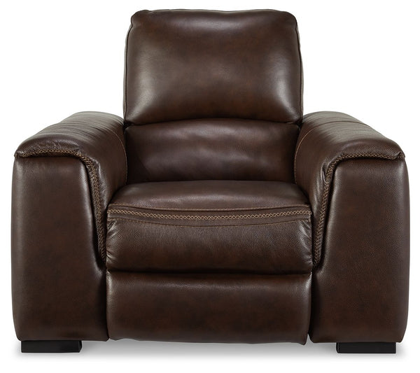 Alessandro - Walnut - PWR Recliner/Adj Headrest