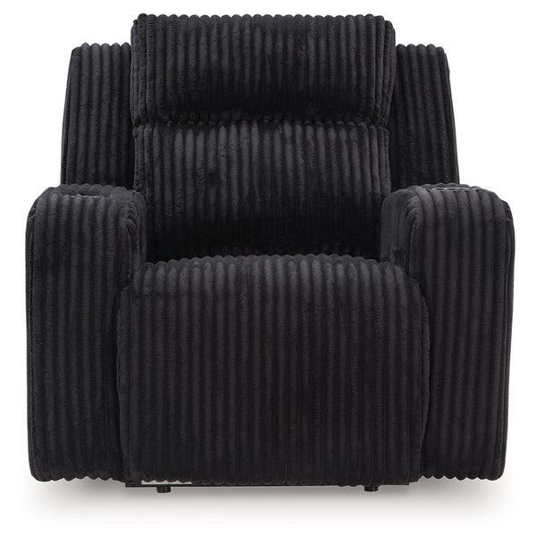 Forest Lake - Black - Power Recliner With Adj Headrest